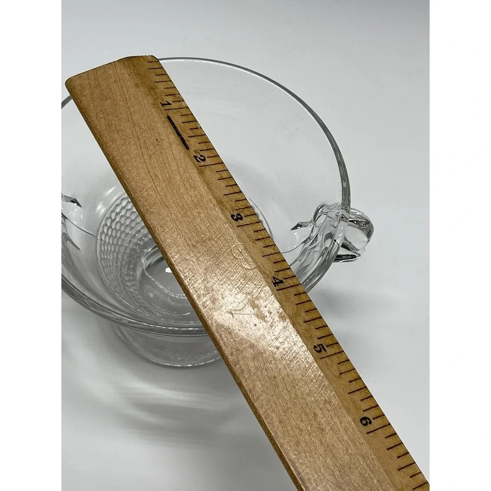 Duncan Miller Teardrop Mayonnaise Bowl‎ or Sugar Clear Glass 4